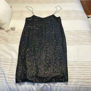ASOS black sequin dress